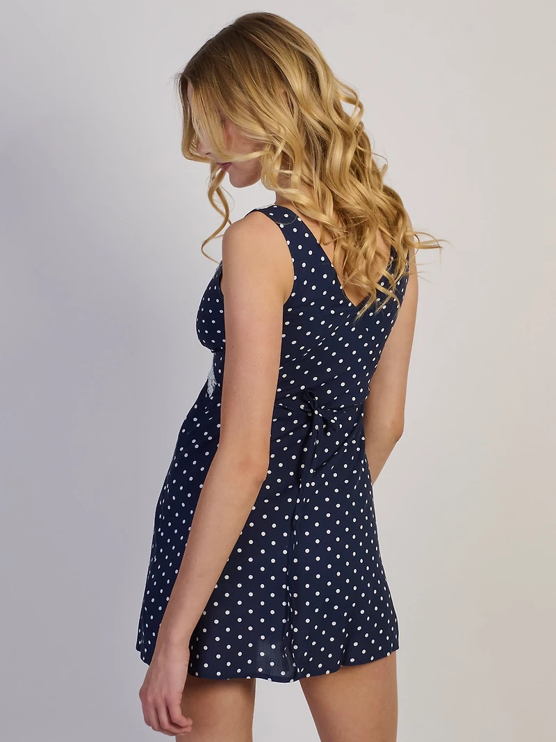HARLOW LUCY DRESS - NAVY