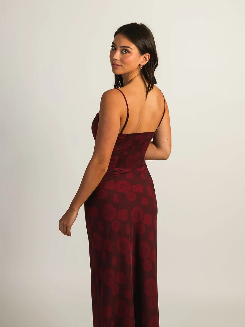 ROBE LONGUE HARLOW VALERIE - BORDEAUX