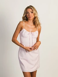 HARLOW VALERIE SHORT DRESS - BABY PINK