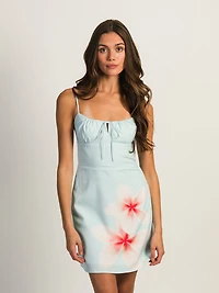 ROBE COURTE HARLOW VALERIE – BLEU CLAIR