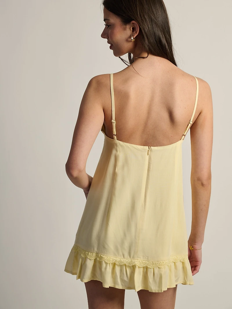 HARLOW JENNY DRESS - YELLOW