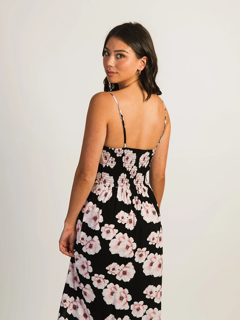ROBE FENDUE HARLOW MALIA – NOIR