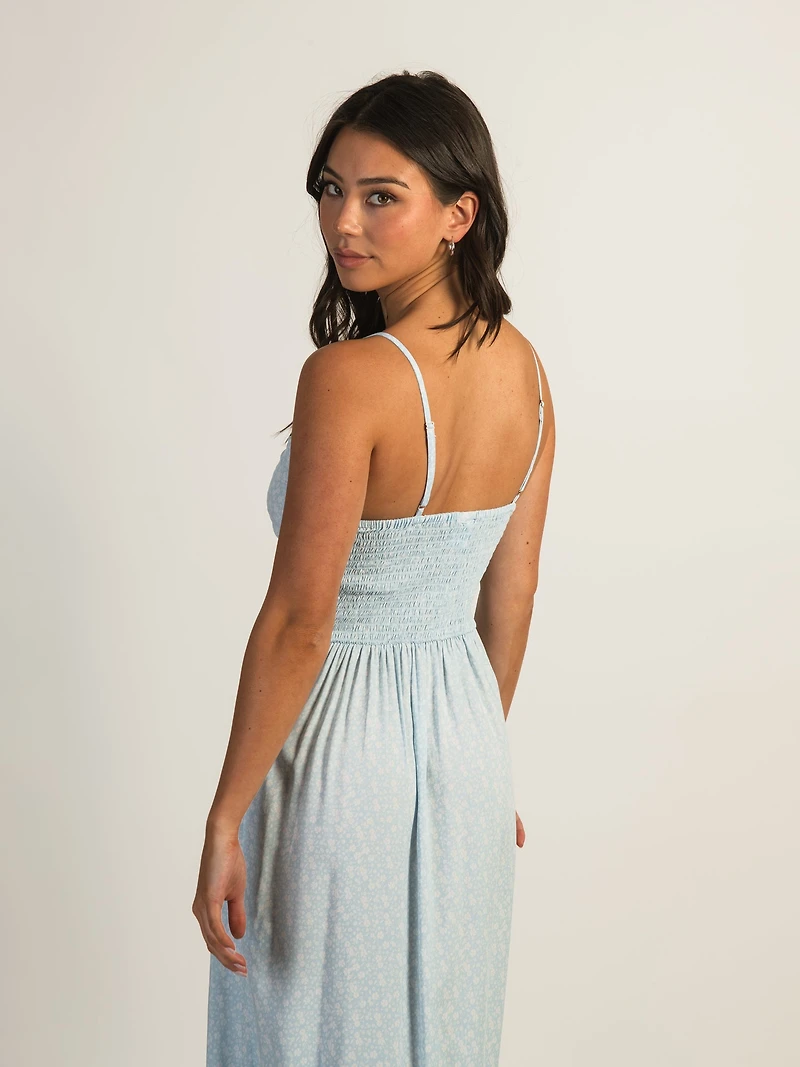 ROBE FENDUE HARLOW MALIA - BLEU