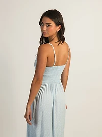 ROBE FENDUE HARLOW MALIA - BLEU