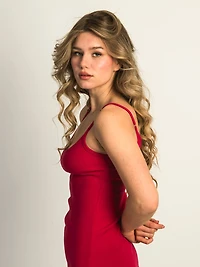 HARLOW SOFIA DRESS - PORT RED