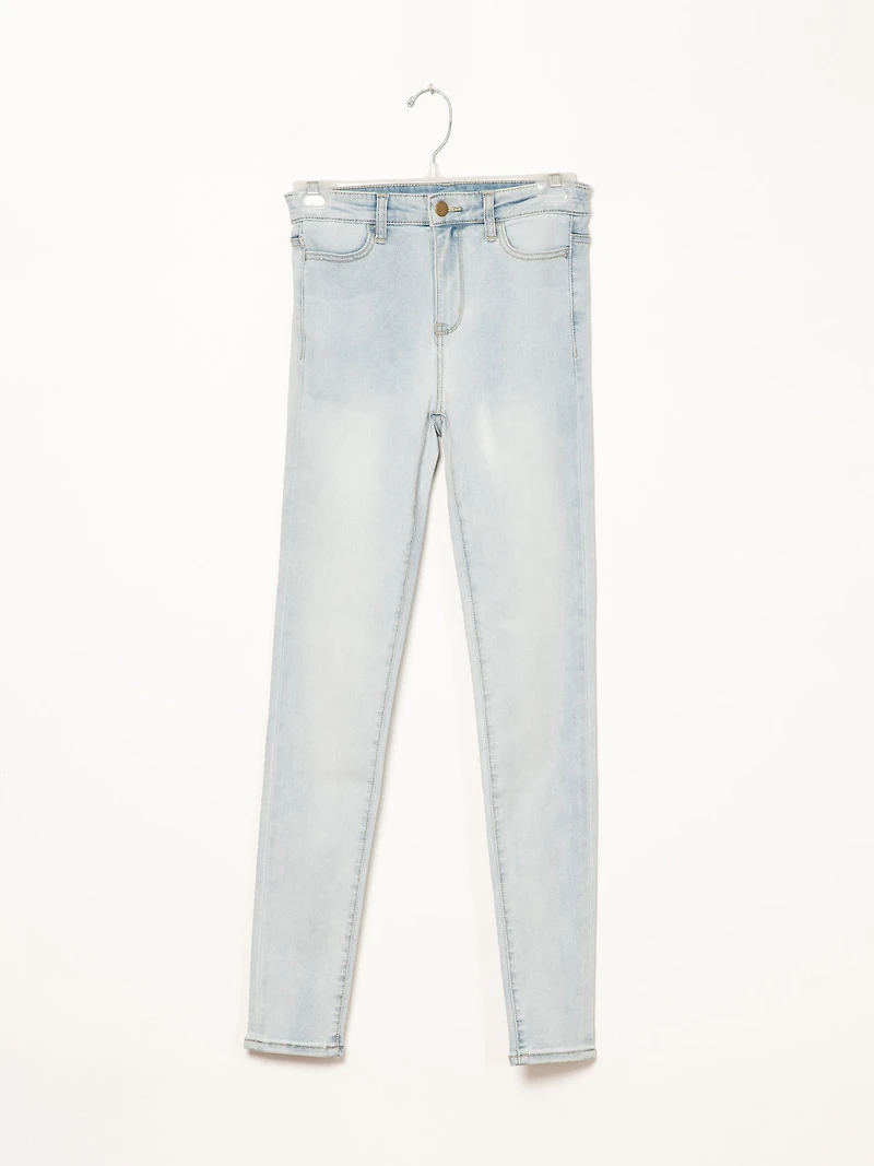 JEAN SKINNY TAILLE HAUTE POUR FEMMES - CLAIR LIQUIDATION