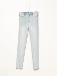 JEAN SKINNY TAILLE HAUTE POUR FEMMES - CLAIR LIQUIDATION