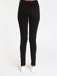 JEAN SKINNY TAILLE HAUTE POUR FEMMES - NOIR LIQUIDATION