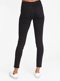 JEAN SKINNY TAILLE HAUTE POUR FEMME - NOIR LIQUIDATION
