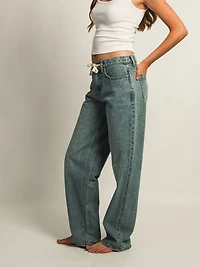 HARLOW BAGGY BOYFRIEND JEAN TIE WAIST - MID WASH