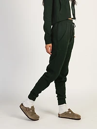 HARLOW HIGH RISE FLEECE JOGGER - FOREST CLEARANCE