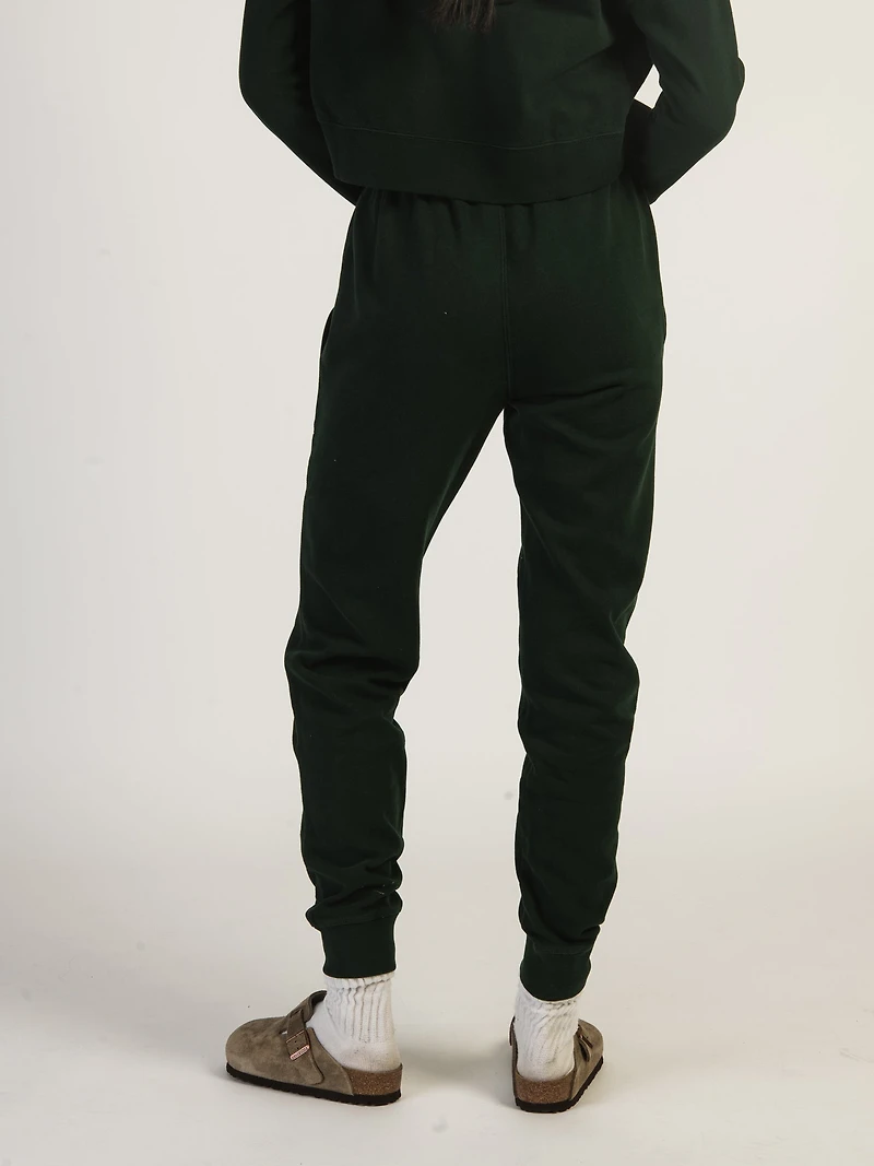 HARLOW HIGH RISE FLEECE JOGGER - FOREST CLEARANCE