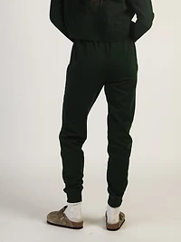HARLOW HIGH RISE FLEECE JOGGER - FOREST CLEARANCE