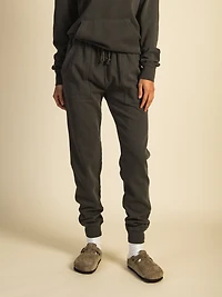 HARLOW HIGH RISE FLEECE JOGGER - CHARCOAL CLEARANCE