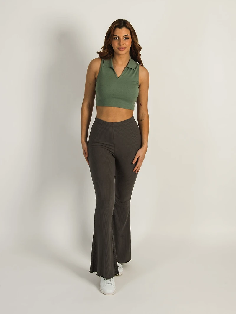 HARLOW RIBBED FLARE PANT