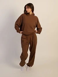 HARLOW BEAU SWEATPANT-CHOCOLATE