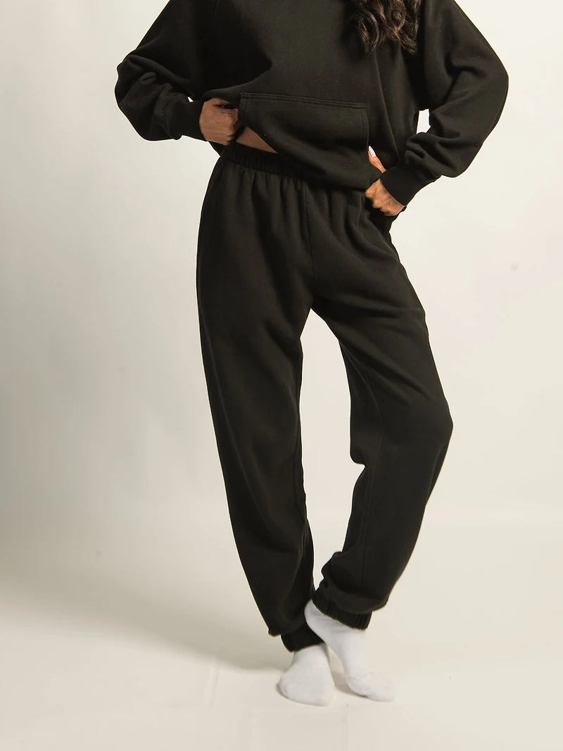 HARLOW JORDANA RELAXED SWEATPANT - BLACK