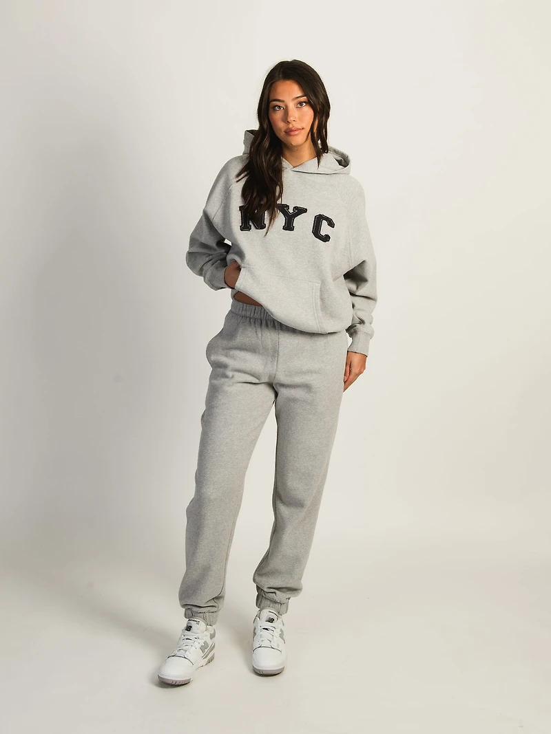 HARLOW JORDANA RELAXED SWEATPANT - HEATHER GREY CLEARANCE