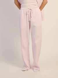 HARLOW STELLA STRAIGHT LEG SWEATPANT - BABY PINK
