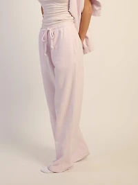 HARLOW STELLA STRAIGHT LEG SWEATPANT - BABY PINK