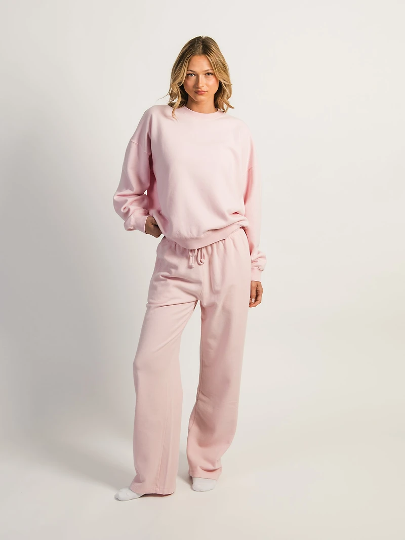 HARLOW STELLA STRAIGHT LEG SWEATPANT - LIGHT PINK