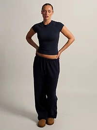HARLOW STELLA PANTALON DE SWEAT À JAMBE DROITE - MARINE