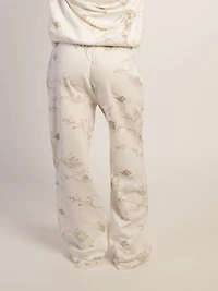 HARLOW STELLA STRT LEG SWEATPANT- CAMO