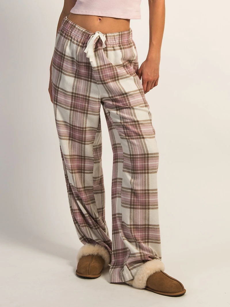 HARLOW PLAID PANT - PINK