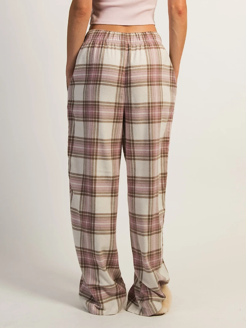 HARLOW PLAID PANT - PINK
