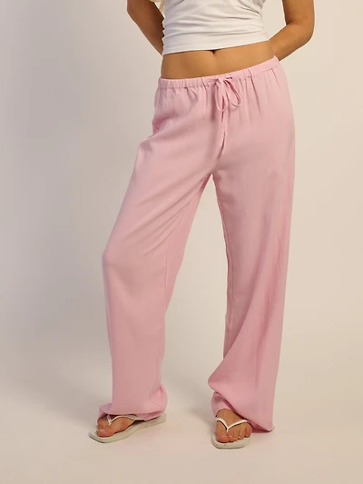 PANTALON LIN HARLOW LANA - ROSE