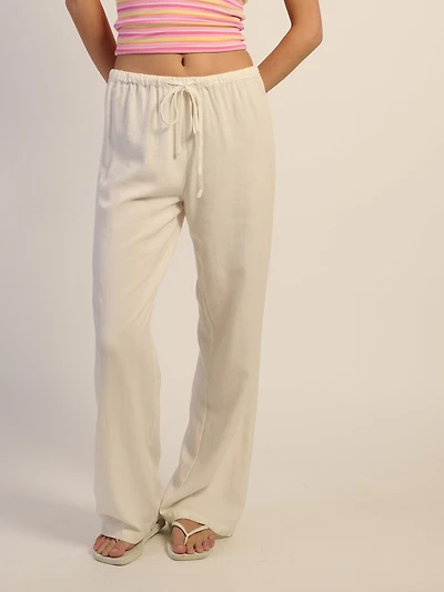 PANTALON EN LIN HARLOW LANA – BLANC