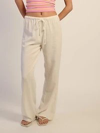 PANTALON EN LIN HARLOW LANA – BLANC
