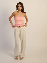 HARLOW LANA LINEN PANT - WHITE