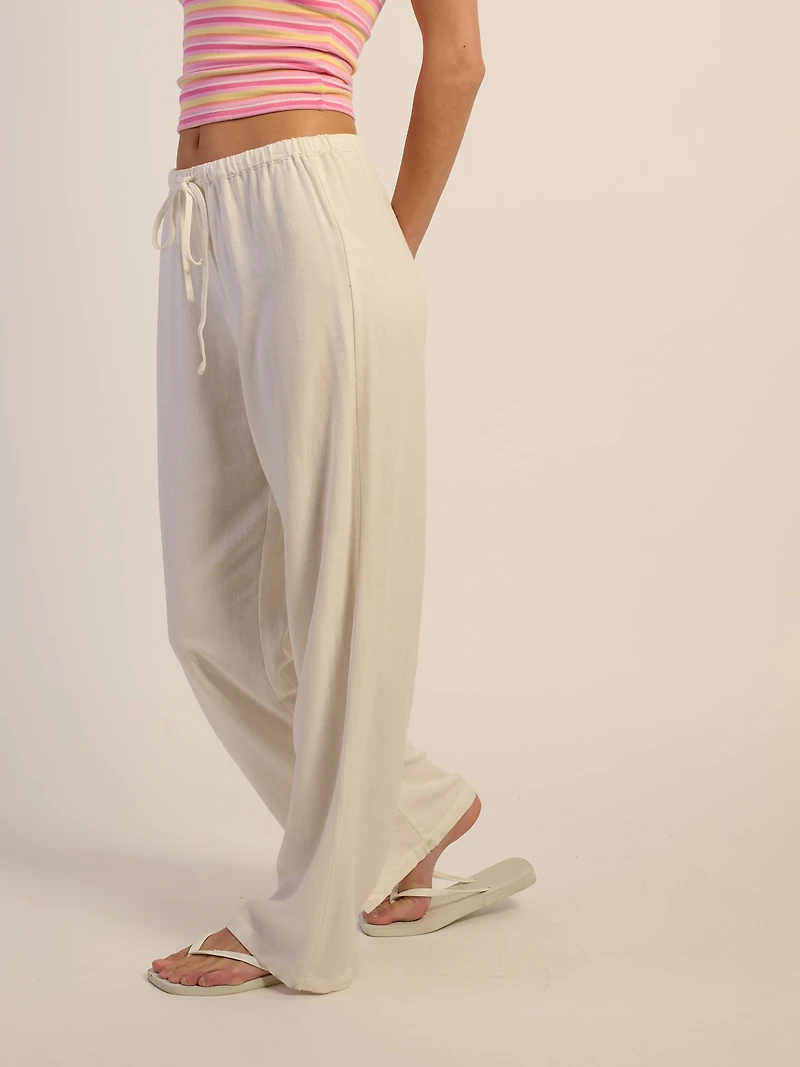 HARLOW LANA LINEN PANT - WHITE