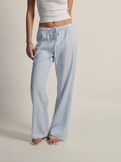 HARLOW LANA LINEN PANT - STRIPE BLUE/WHITE
