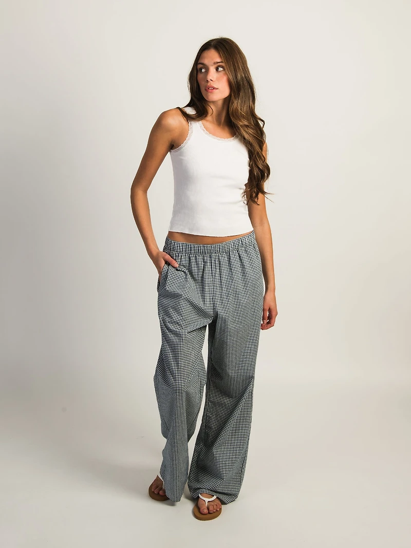 HARLOW TAYLOR PANT - NAVY/WHITE