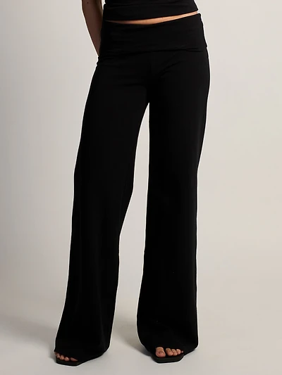 HARLOW ESSENTIAL FOLDOVER WIDE LEG PANT
