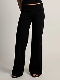 HARLOW ESSENTIAL FOLDOVER WIDE LEG PANT
