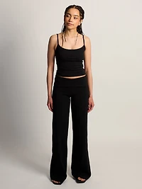 HARLOW ESSENTIAL FOLDOVER WIDE LEG PANT