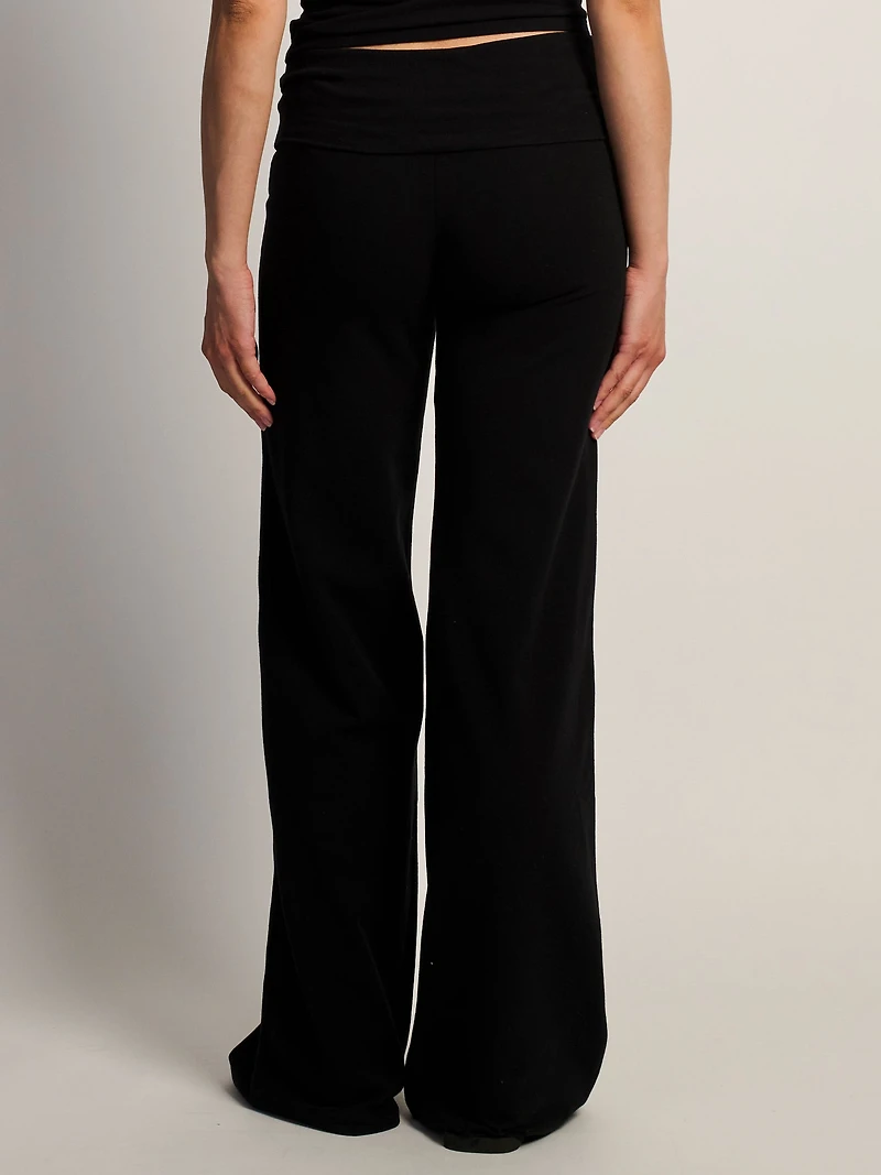 HARLOW ESSENTIAL FOLDOVER WIDE LEG PANT