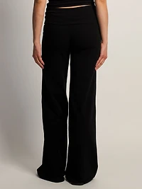 HARLOW ESSENTIAL FOLDOVER WIDE LEG PANT