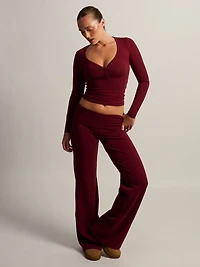 HARLOW ESSENTIAL FOLDOVER PANT - WIDE LEG