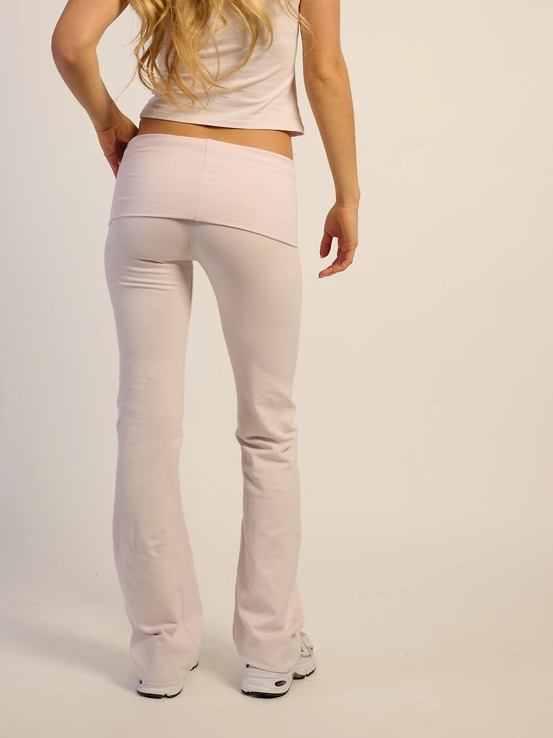 HARLOW ESSENTIAL FOLDOVER PANT - BABY PINK