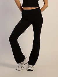 HARLOW ESSENTIAL FOLDOVER PANT - NOIR