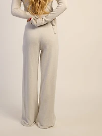 PANTALON EN TRICOT HARLOW PALOMA - NUAGE