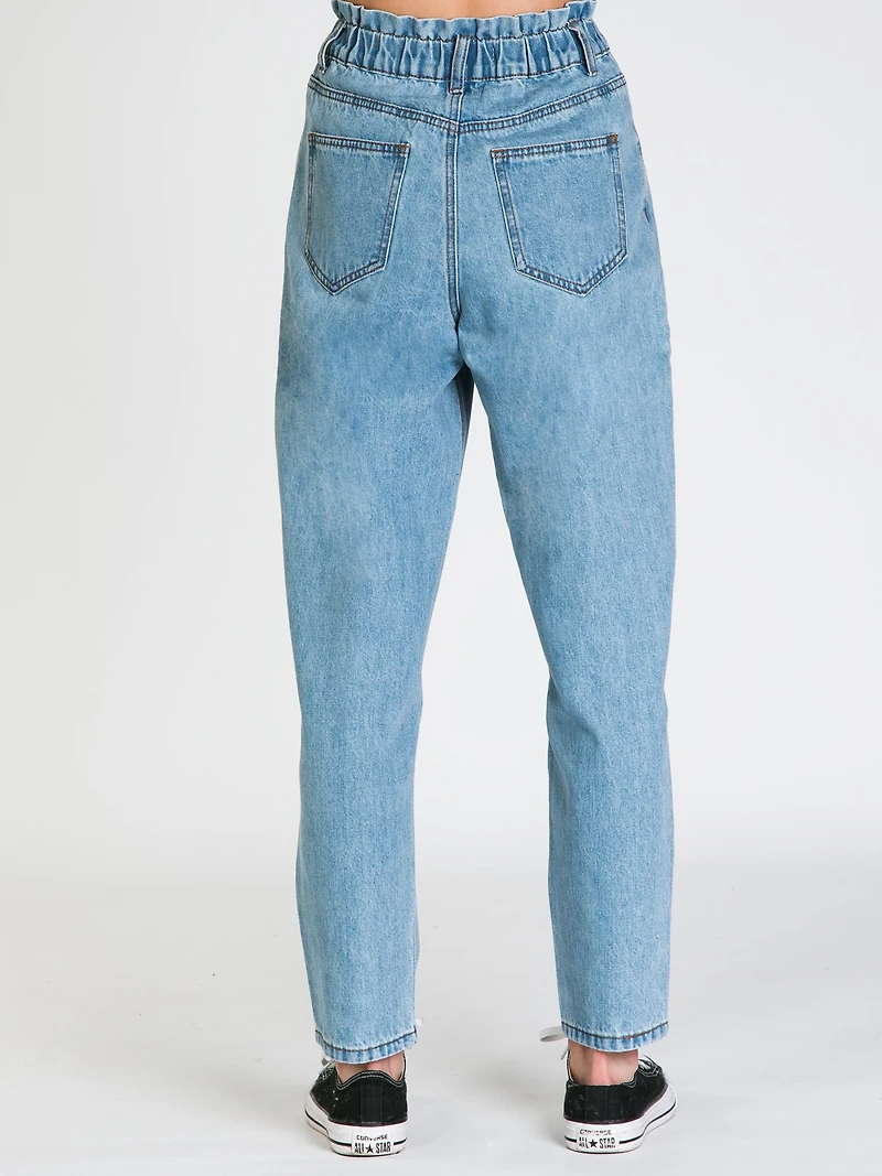 PANTALON PAPERBAG TAILLE HAUTE POUR FEMMES