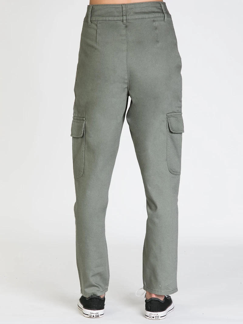 PANTALON CARGO À TAILLE HAUTE POUR FEMMES