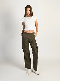 HARLOW PAIGE CARGO PANT - ARMY GREEN CLEARANCE