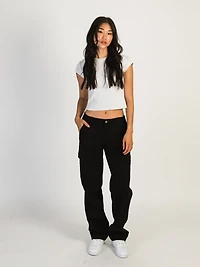 PANTALON CARGO TAILLE BASSE HARLOW - NOIR LIQUIDATION
