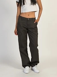 PANTALON CARGO TAILLE BASSE HARLOW - CHARBON DÉGAGEMENT